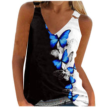 2023 New off-the-shoulder black and white floral digital printing casual camisole
