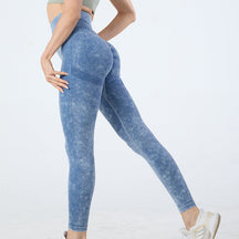 2023 New Seamless Frosted Peach Hip Yoga Pants